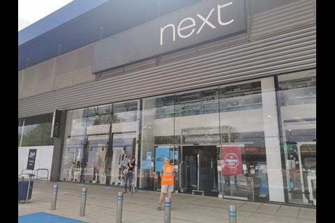 Next reopened 25 of its out-of-town stores on Monday. This one, at Orpington's Nugent Shopping Park, only had capacity for 21 shoppers at a time.